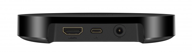 Nexus Player - Ansicht der Rückseite mit HDMI-Anschluss, Mini-USB-Buchse und Anschluss für das Netzteil (Bild: Google)